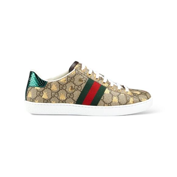 GUCCI MEN'S ACE GG SUPREME BEES SNEAKER |Size: 7.5| - Picture 1 of 13